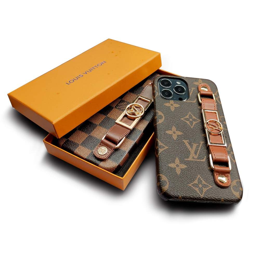 LUXURY LEATHER WRIST BAND IPHONE CASE