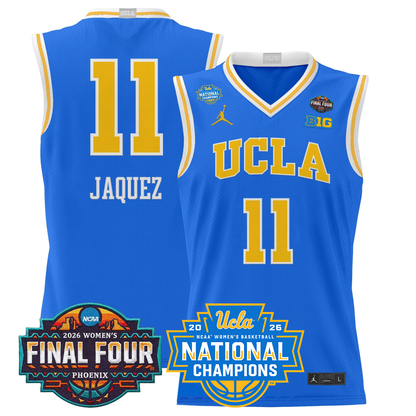 UCLA Bruins 2026 Women's Basketball All Stitched Jersey - National Champions Patch