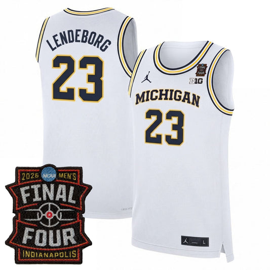 Michigan Wolverines Men's Basketball 25/26 All Stitched Jersey - Final Four Patch