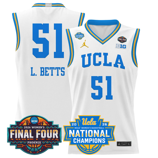 UCLA Bruins 2026 Women's Basketball All Stitched Jersey - National Champions Patch