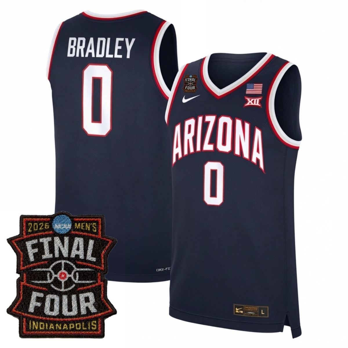 Arizona Wildcats Men's Basketball 25/26 All Stitched Jersey - Final Four Patch