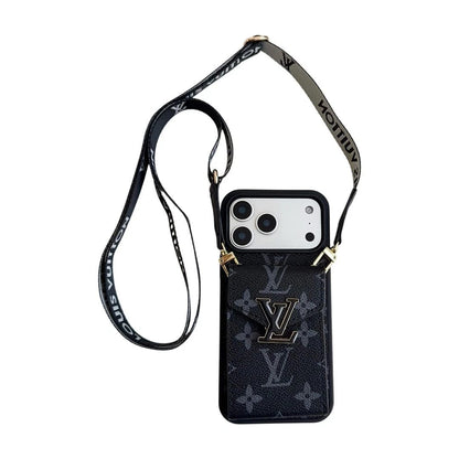 Leather Wallet Card Holder Phone Case For iPhone 12-17 Series
