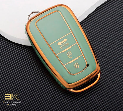 Case for Toyota Corolla, Prius, Camry, CHR, C-HR, RAV4, Altis, Land Cruiser y Prado (3 Buttons)